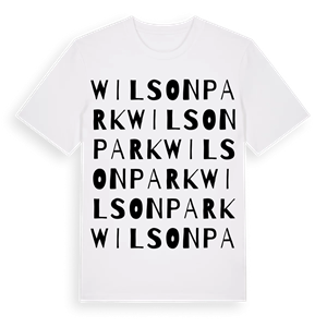 Wilson park ordlek t-shirt – ekologisk bomull t-shirt från Pinshirt