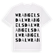 Wrangelsdal ordlek t-shirt