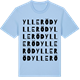 Blue Soul t-shirt med Ylleröd ordlek t-shirt