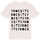 Vintage White t-shirt med Yndesäte ordlek t-shirt