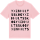 Pink Cotton t-shirt med Yxenhults skog ordlek t-shirt