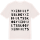 Vintage White t-shirt med Yxenhults skog ordlek t-shirt