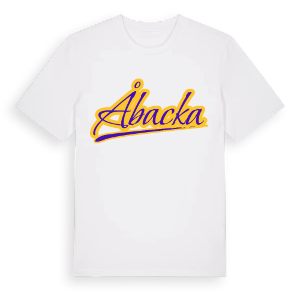 Åbacka baseball t-shirt – ekologisk bomull t-shirt från Pinshirt