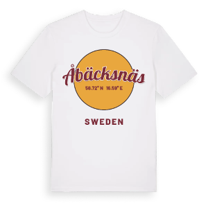 Åbäcksnäs cirkel t-shirt – ekologisk bomull t-shirt från Pinshirt