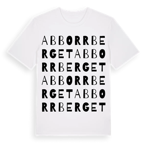 Abborrberget ordlek t-shirt – ekologisk bomull t-shirt från Pinshirt