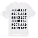 White t-shirt med Abborrberget ordlek t-shirt