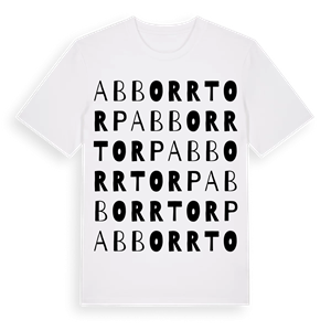Abborrtorp ordlek t-shirt – ekologisk bomull t-shirt från Pinshirt
