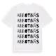 White t-shirt med Abbotnäs ordlek t-shirt