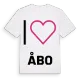 Jag älskar Åbo t-shirt stort tryck