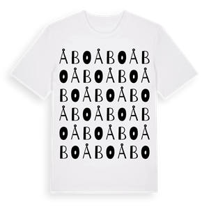 Åbo ordlek t-shirt – ekologisk bomull t-shirt från Pinshirt