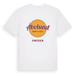 Åbolund cirkel t-shirt – ekologisk bomull t-shirt från Pinshirt