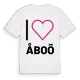 Jag älskar Åboö t-shirt stort tryck