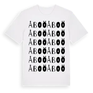 Åboö ordlek t-shirt – ekologisk bomull t-shirt från Pinshirt