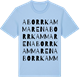 Blue Soul t-shirt med Aborrkammaren ordlek t-shirt