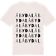 Vintage White t-shirt med Åbydal ordlek t-shirt