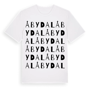 Åbydal ordlek t-shirt – ekologisk bomull t-shirt från Pinshirt