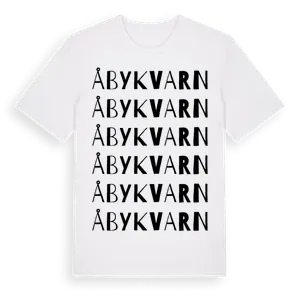 Åbykvarn ordlek t-shirt – ekologisk bomull t-shirt från Pinshirt