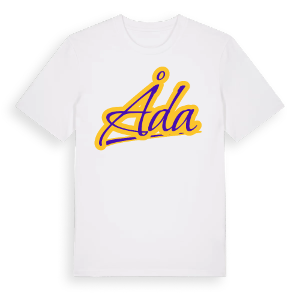 Åda baseball t-shirt – ekologisk bomull t-shirt från Pinshirt