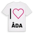 Jag älskar Åda t-shirt stort tryck