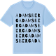 Blue Soul t-shirt med Adamsberg ordlek t-shirt