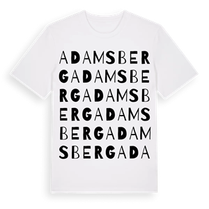 Adamsberg ordlek t-shirt – ekologisk bomull t-shirt från Pinshirt