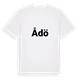White t-shirt med Ådö fetstil t-shirt