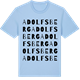 Blue Soul t-shirt med Adolfsberg ordlek t-shirt