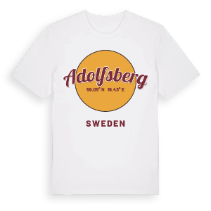Adolfsberg cirkel t-shirt – ekologisk bomull t-shirt från Pinshirt