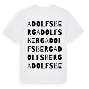Adolfsberg ordlek t-shirt – ekologisk bomull t-shirt från Pinshirt