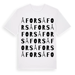 Åfors ordlek t-shirt – ekologisk bomull t-shirt från Pinshirt