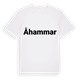 White t-shirt med Åhammar fetstil t-shirt