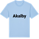 Blue Soul t-shirt med Akalby fetstil t-shirt
