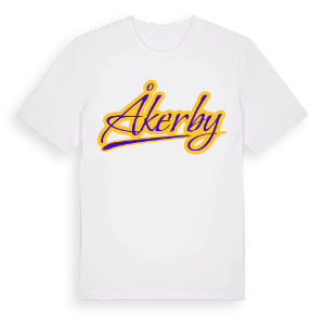 Åkerby baseball t-shirt – ekologisk bomull t-shirt från Pinshirt