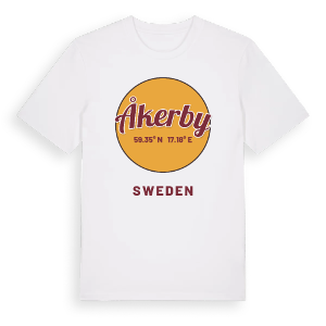 Åkerby cirkel t-shirt – ekologisk bomull t-shirt från Pinshirt