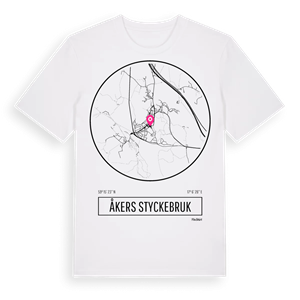 Åkers styckebruk t-shirt – ekologisk bomull t-shirt från Pinshirt