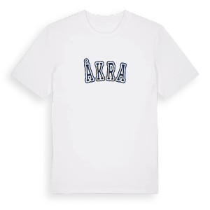 Åkra college t-shirt – ekologisk bomull t-shirt från Pinshirt