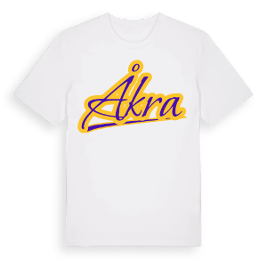 Åkra baseball t-shirt – ekologisk bomull t-shirt från Pinshirt