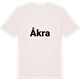 Vintage White t-shirt med Åkra fetstil t-shirt