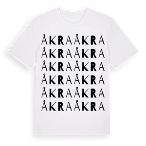 Åkra ordlek t-shirt – ekologisk bomull t-shirt från Pinshirt