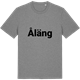 Mid Heather Gray t-shirt med Åläng fetstil t-shirt