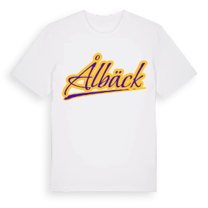 Ålbäck baseball t-shirt – ekologisk bomull t-shirt från Pinshirt