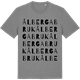 Mid Heather Gray t-shirt med Ålberga bruk ordlek t-shirt