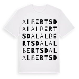 Albertsdal ordlek t-shirt – ekologisk bomull t-shirt från Pinshirt
