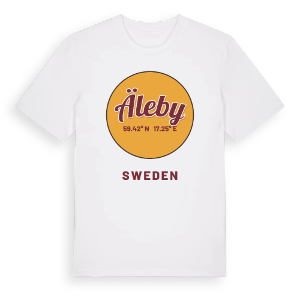 Äleby cirkel t-shirt – ekologisk bomull t-shirt från Pinshirt