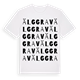 White t-shirt med Älggrav ordlek t-shirt