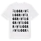 White t-shirt med Älggrav ordlek t-shirt