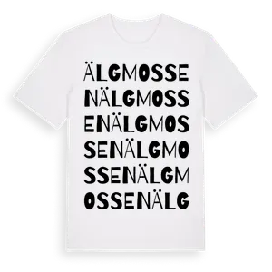 Älgmossen ordlek t-shirt – ekologisk bomull t-shirt från Pinshirt