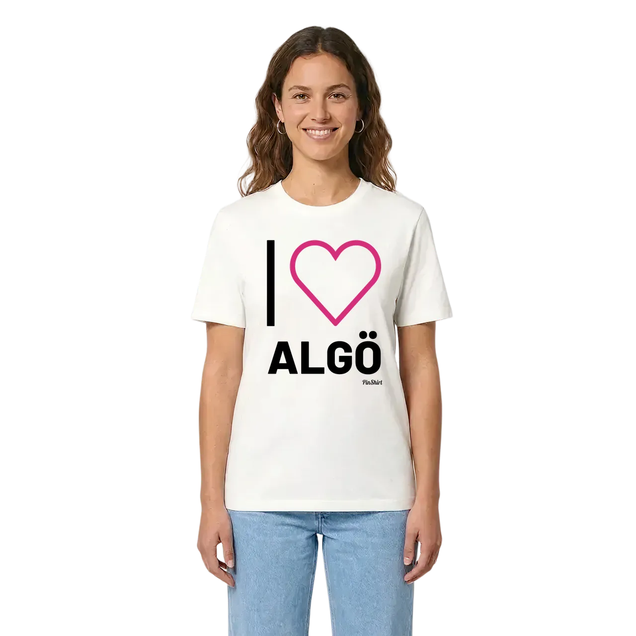 Jag älskar Algö t-shirt stort tryck i miljö