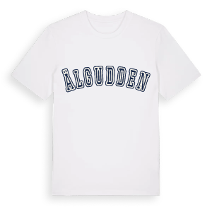 Älgudden college t-shirt – ekologisk bomull t-shirt från Pinshirt