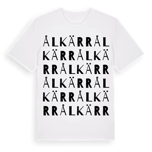 Ålkärr ordlek t-shirt – ekologisk bomull t-shirt från Pinshirt